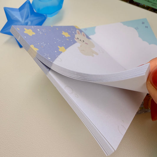 Moon Bunny Sticky Note