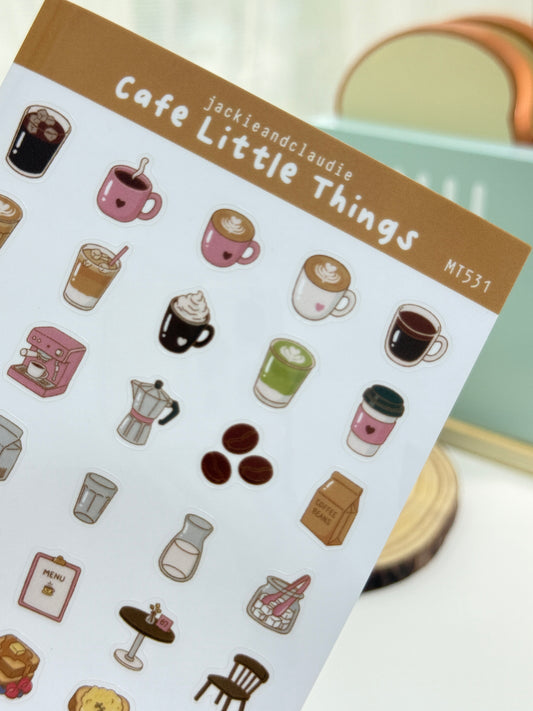 Cafe Little Things Sticker Sheet