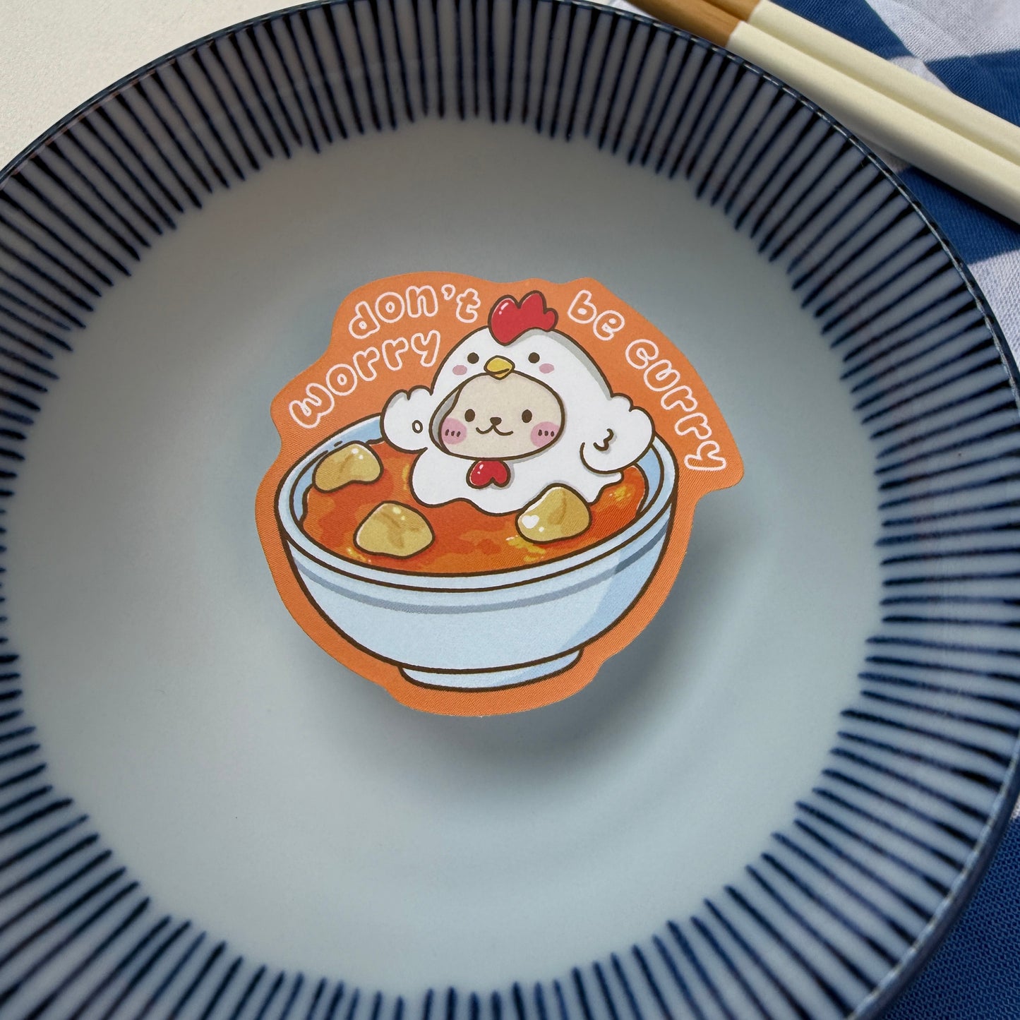 Sticker of curry chicken