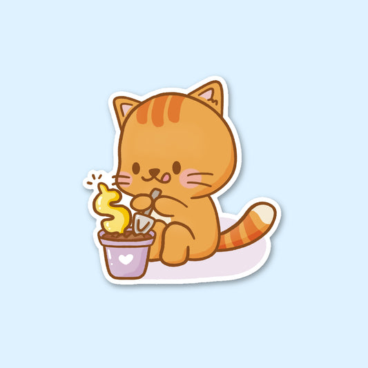 Planting Money Matte Sticker
