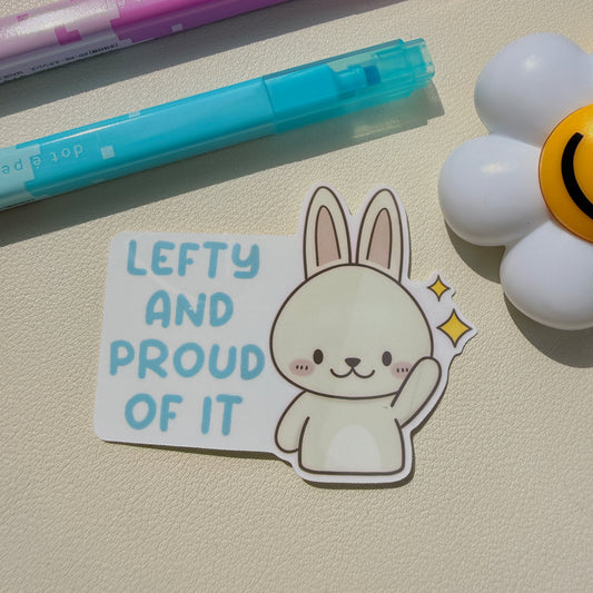 Lefty And Proud Of It Sticker