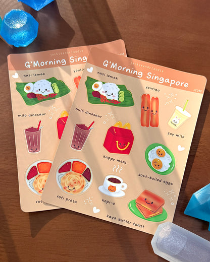 G'Morning Singapore Sticker Sheet