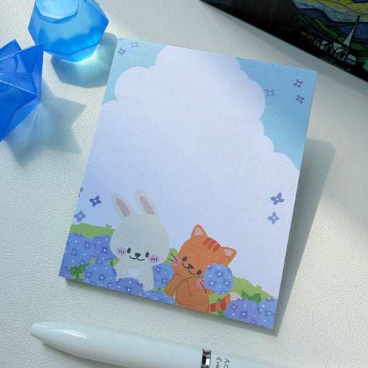 Summer Hydrangea Sticky Note