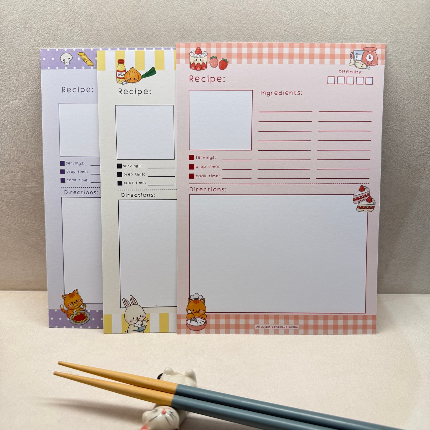 Digital / Printable Recipe Cards & Meal Planner Set