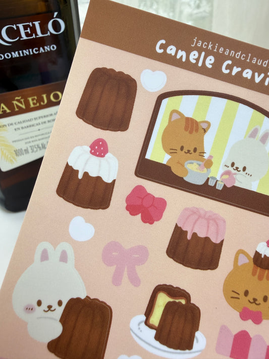 Canele Cravings Sticker Sheet