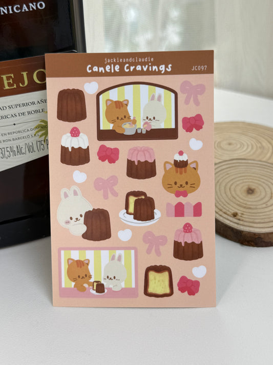 Canele Cravings Sticker Sheet