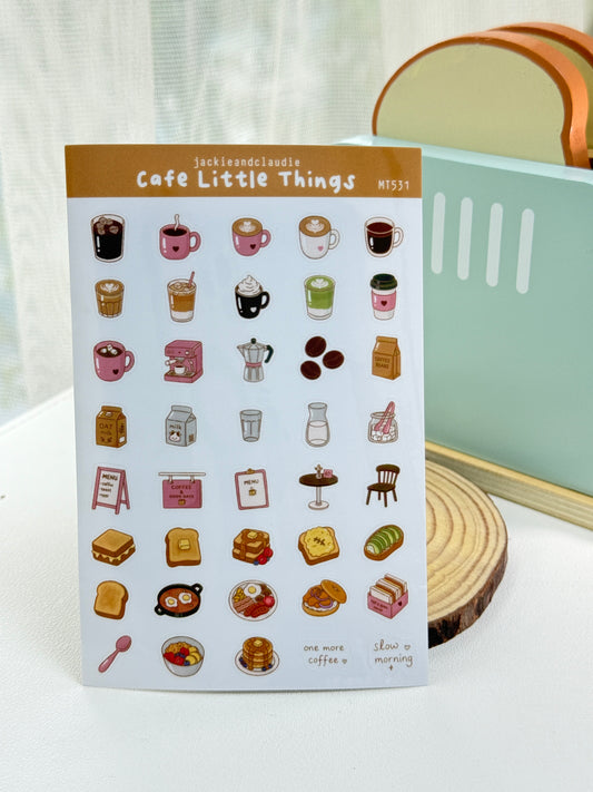 Cafe Little Things Sticker Sheet