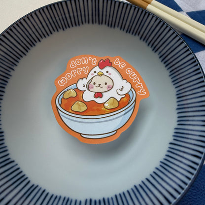 Sticker of curry chicken